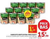 HARICOTS VERTS EXTRA-FINS D'AUCY