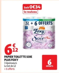 PAPIER TOILETTE SOIE PLUS FOXY