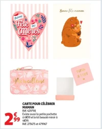 CARTE POUR CÉLÈBRER MAMAN