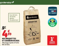MIX BRIQUETTES ET CHARBON DE BOIS