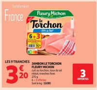 JAMBON LE TORCHON FLEURY MICHON