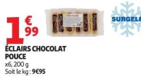 ÉCLAIRS CHOCOLAT POUCE