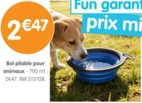 Bol pliable pour animaux