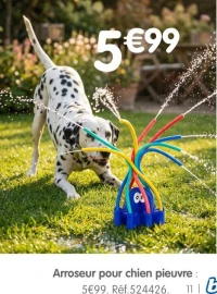 Arroseur pour chien pieuvre