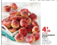 PECHE BLANCHE PLATE
