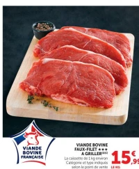 VIANDE BOVINE FAUX-FILET *** A GRILLER