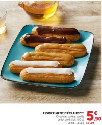 ASSORTIMENT D'ÉCLAIRS