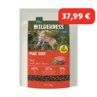 REAL NATURE WILDERNESS croquettes pour chat, adulte, pur bœuf 2,5 kg