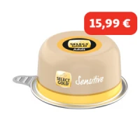 SELECT GOLD Sensitive Dômes de Nourriture Humide Chien Adulte Poulet et riz 10x125 g