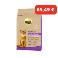 SELECT GOLD Sensitive Digestion Croquettes pour Chat Adulte Volaille & riz 7 kg