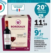 BORDEAUX AOP ROUGE CHEVALIER DE LANDERAC U