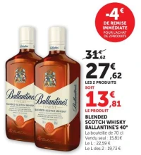 BLENDED SCOTCH WHISKY BALLANTINE'S 40°