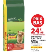 CROQUETTES POUR CHIEN BOEUF ET LEGUMES FRISKIES
