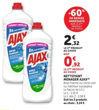 NETTOYANT MENAGER AJAX (A)