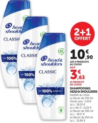 SHAMPOOING HEAD & SHOULDERS