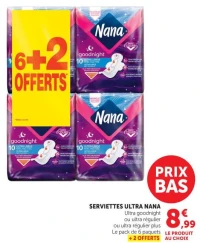 SERVIETTES ULTRA NANA