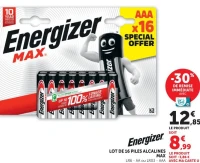 LOT DE 16 PILES ALCALINES MAX LR6 - AA ou LR03 - AAA