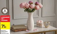 Bouquet de 7 pivoines arlequin