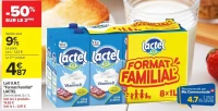 Lait U.H.T. "Format Familial" LACTEL