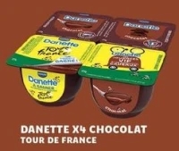 DANETTE X4 CHOCOLAT TOUR DE FRANCE
