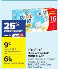 RÉCRÉ O'LÉ "Format Familial" MONT BLANC