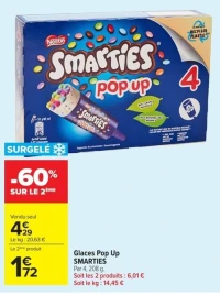 Glaces Pop Up SMARTIES