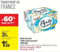 Perle de Lait "Offre Découverte" Yoplait