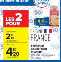 Emmental CARREFOUR CLASSIC'