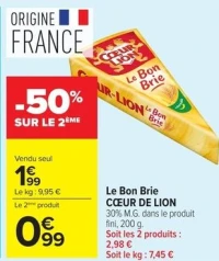 Le Bon Brie CŒUR DE LION