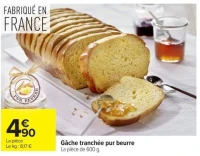 Gâche tranchée pur beurre