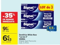Dentifrice White Now "Lot de 3" SIGNAL