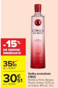 Vodka aromatisée CÎROC