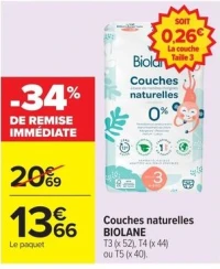 Couches naturelles BIOLANE