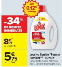 Lessive liquide "Format Familial"(d) BONUX