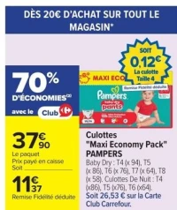 Culottes "Maxi Economy Pack" PAMPERS
