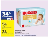 Lingettes bébé HUGGIES