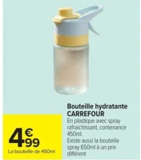 Bouteille hydratante