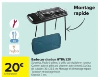 Barbecue charbon HYBA S20