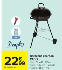 Barbecue charbon CADIX