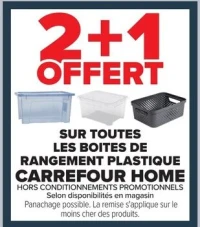Boites de rangement plastique