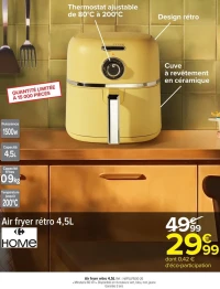 Air fryer rétro 4,5L