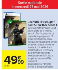 Jeu "007 : First Light" sur PS5 ou Xbox Series X