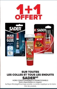 SUR TOUTES LES COLLES ET TOUS LES ENDUITS SADER