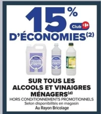 SUR TOUS LES ALCOOLS ET VINAIGRES MÉNAGERS