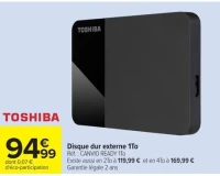 Disque dur externe 1To