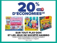 SUR TOUT PLAY-DOH ET LES JEUX DE SOCIÉTÉ HASBRO