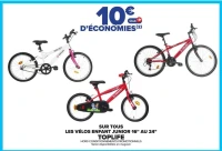 Vélos enfant junior 16" au 24" TOPLIFE