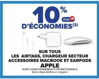 LES AIRTAGS, CHARGEUR SECTEUR ACCESSOIRES MACBOOK ET EARPODS
