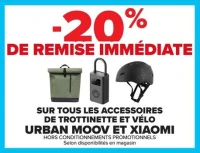 Accessoires de trottinette et vélo URBAN MOOV ET XIAOMI