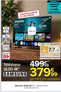 Téléviseur QLED 4K* SAMSUNG